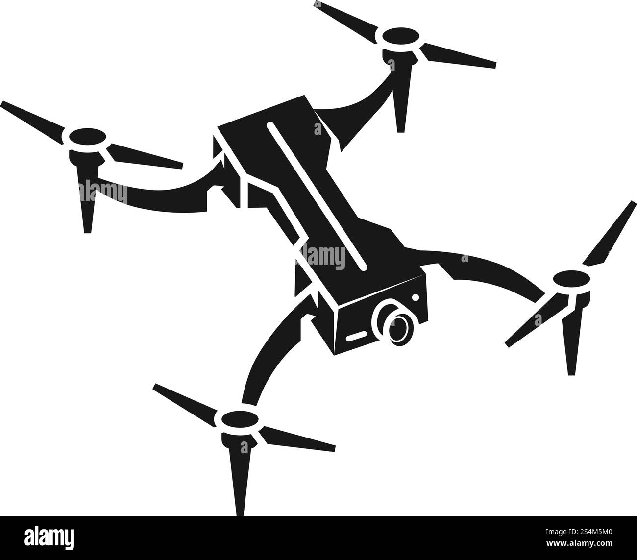 Portable drone icon. Simple illustration of portable drone vector icon ...