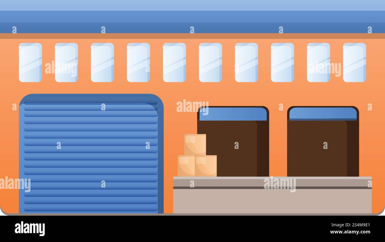 Parcel warehouse icon. Cartoon of parcel warehouse vector icon for web ...