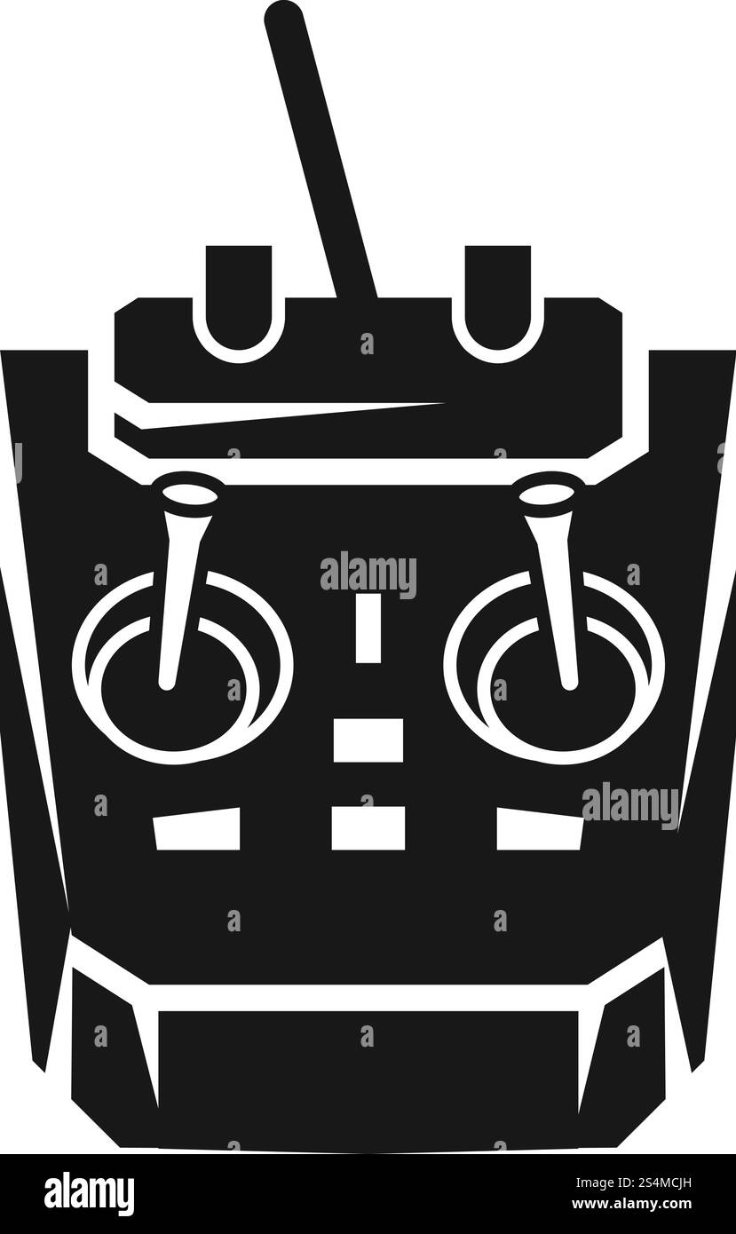 Quadcomputer remote icon. Simple illustration of quadcomputer remote ...