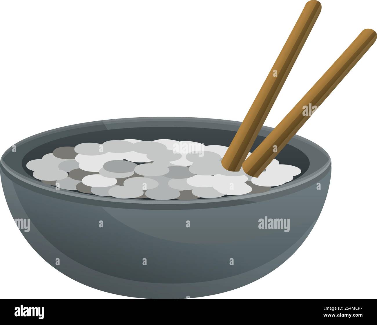 Bowl rice icon. Cartoon of bowl rice vector icon for web design ...