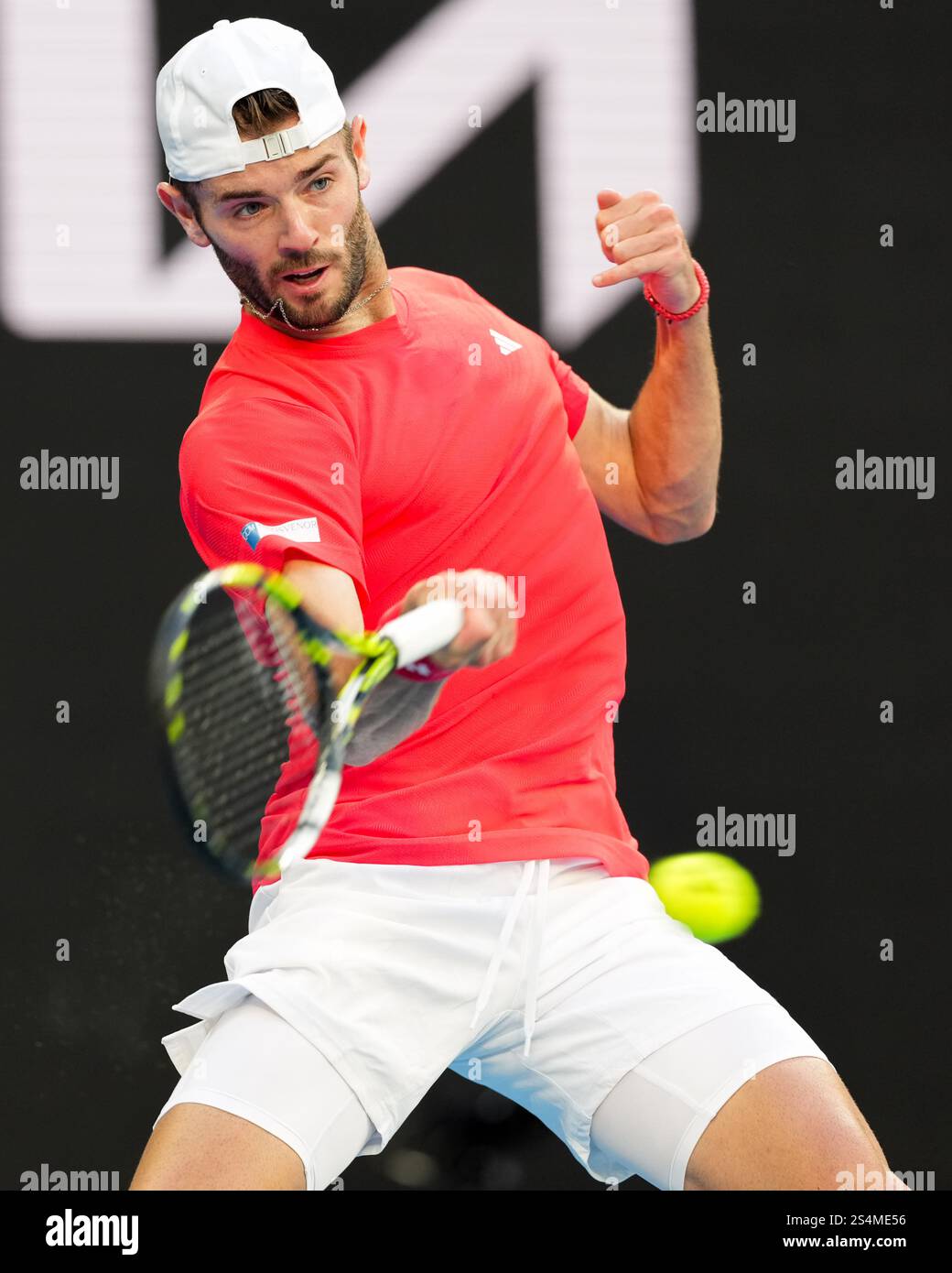 January 13, 2025 JACOB FEARNLEY of Great Britain in action against