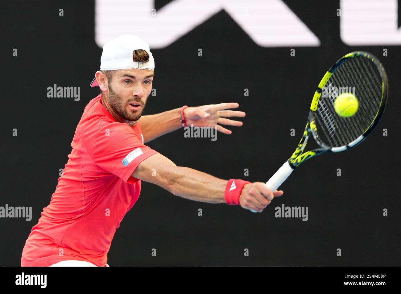 January 13, 2025 JACOB FEARNLEY of Great Britain in action against