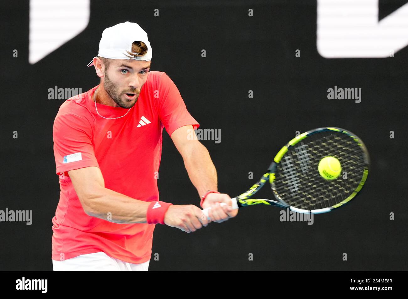 January 13, 2025 JACOB FEARNLEY of Great Britain in action against
