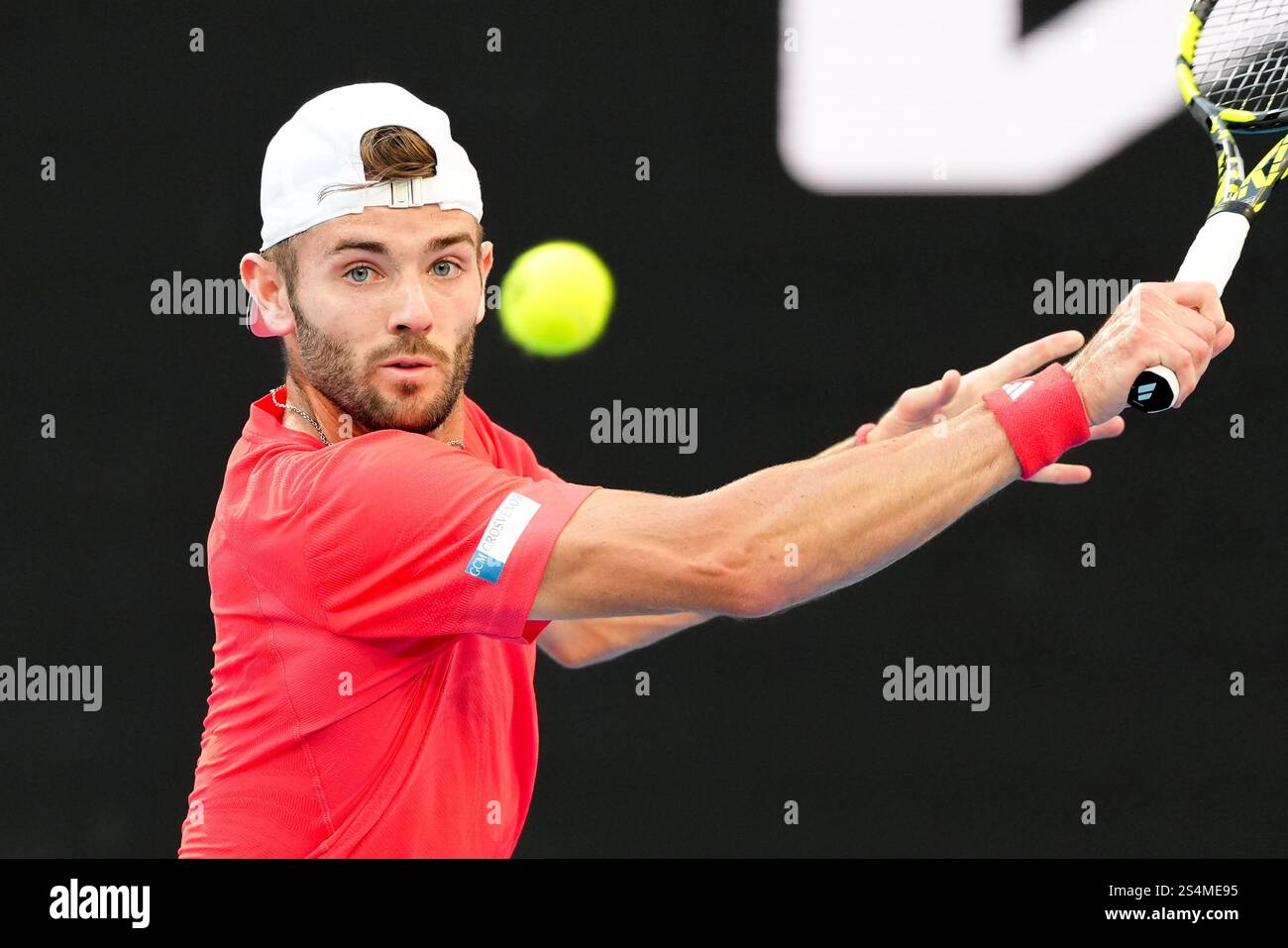 January 13, 2025 JACOB FEARNLEY of Great Britain in action against