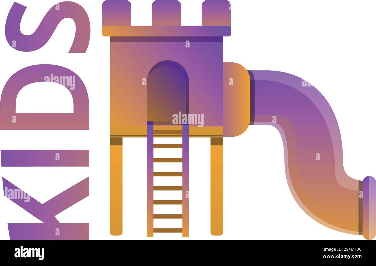 kids-slide-tunnel-logo-cartoon-of-kid-slide-tunnel-vector-logo-for-web