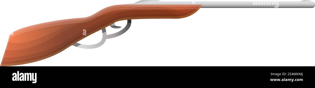 Old hunting rifle icon. Cartoon of old hunting rifle vector icon for ...