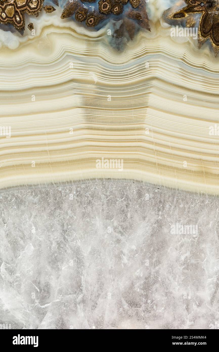 Layers colorful cut polished stone hi-res stock photography and