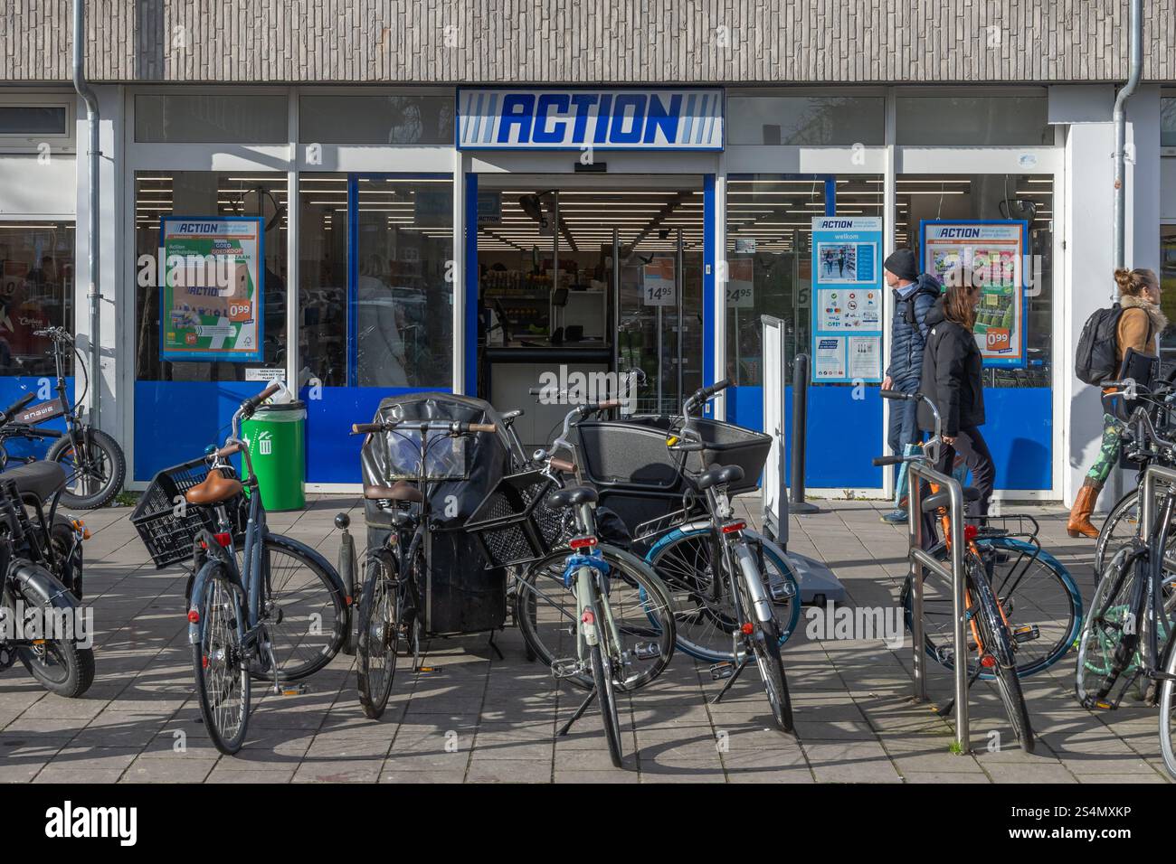 Amsterdam, the Netherlands. 23 March 2024. Action shop entrance. Action ...