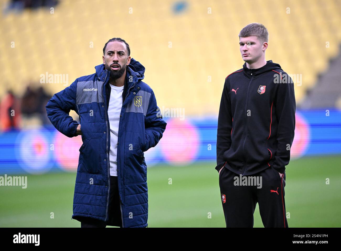 22 Sorba Thomas (fcn) - 17 Jordan JAMES (srfc) during the Ligue 1 ...