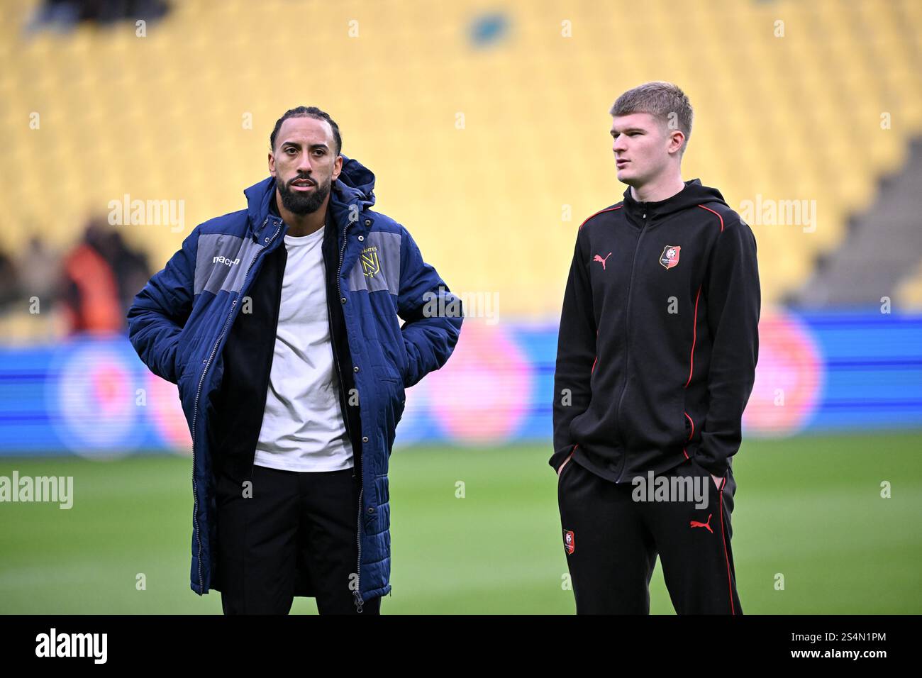 22 Sorba Thomas (fcn) - 17 Jordan JAMES (srfc) during the Ligue 1 ...