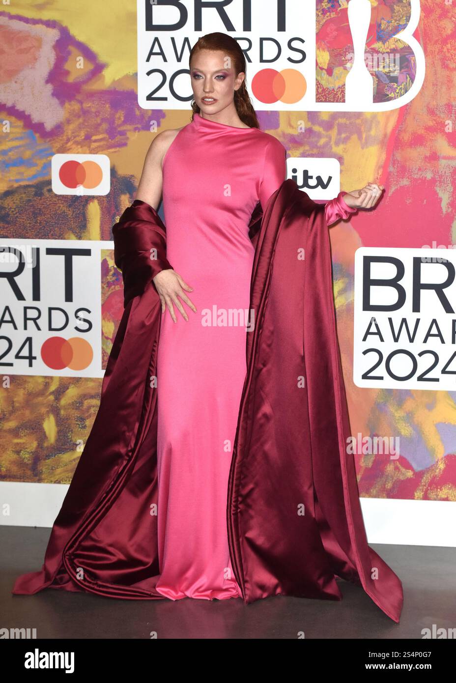 ***EDITORIAL USE ONLY*** Jess Glynne attends The BRIT Awards 2024 at ...