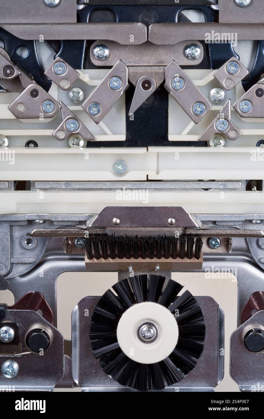 lace carriage mechanism closeup Stock Photo