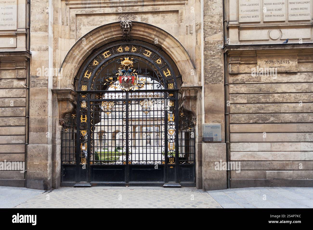 PARIS, FRANCE - MARCH 6: Carnavalet Musee - museum of history of Paris. it was opened to the public in 1880 in Paris, France on March 6, 2013 Stock Photo