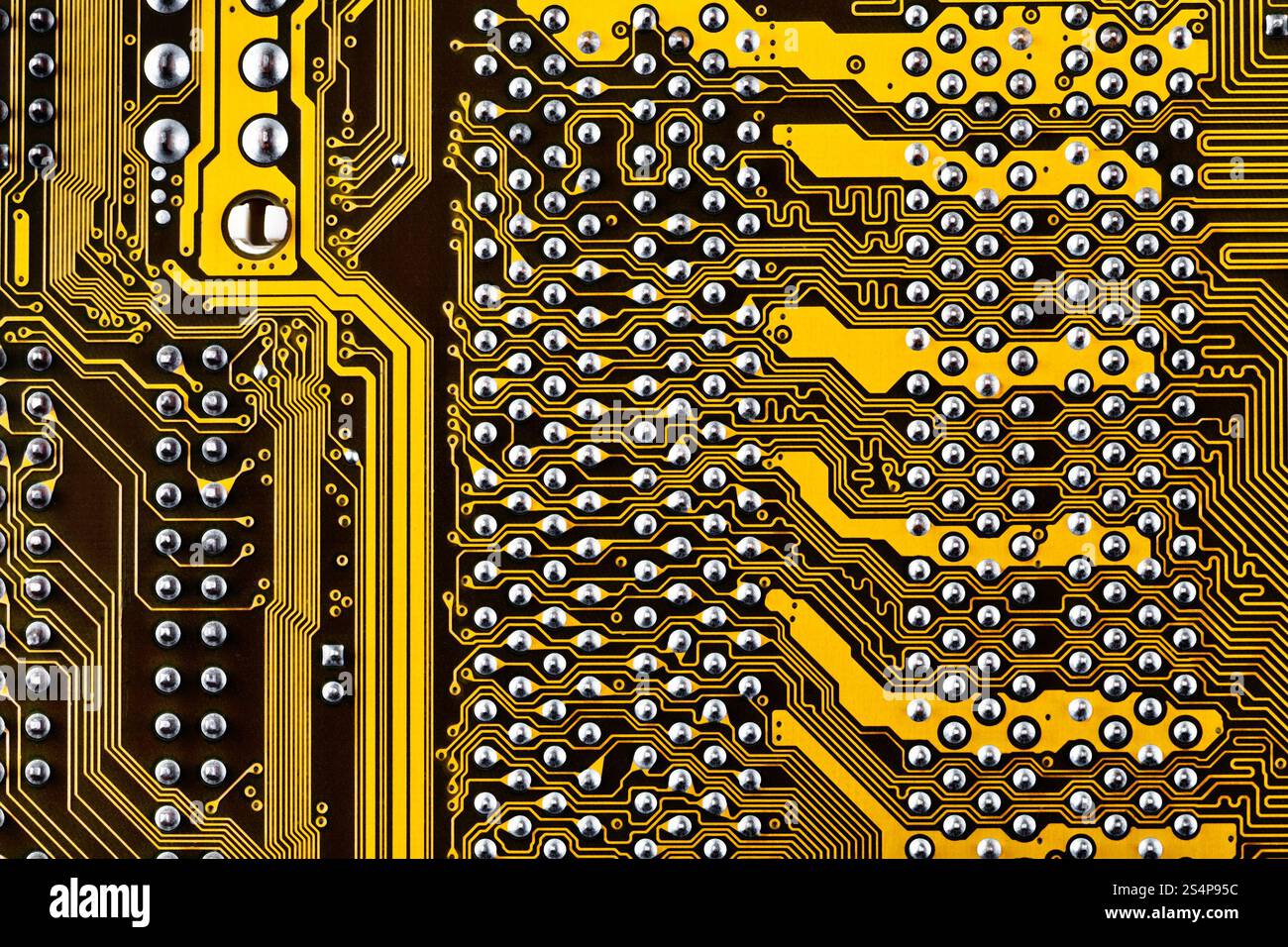 electronic circuit board background close up Stock Photo