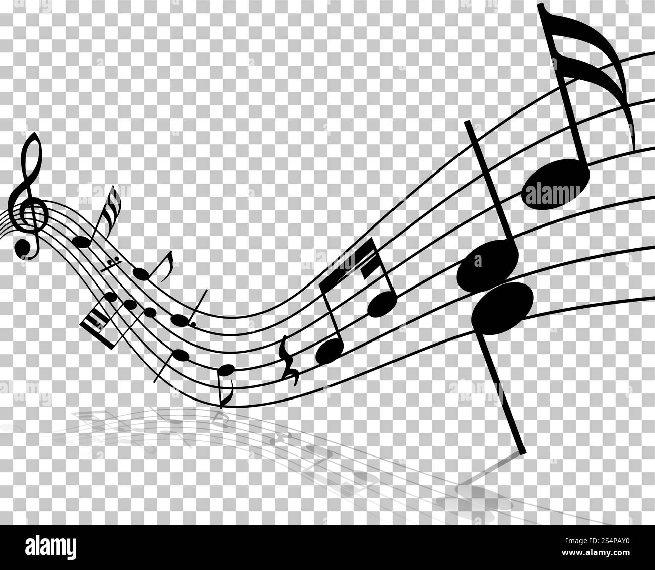 Vector Notes Design With Transparency Grid on Back. Vector Illustration ...