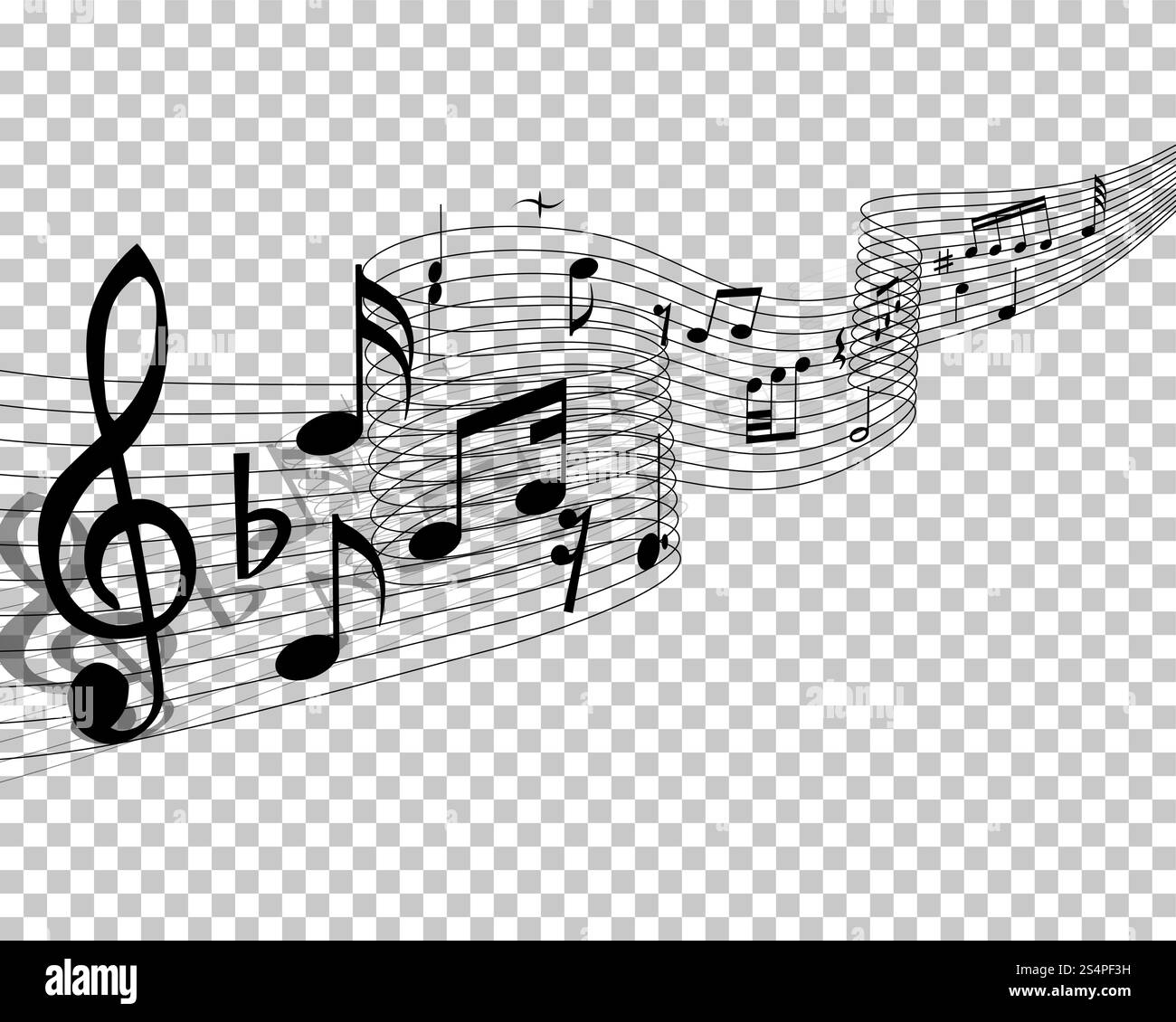 Vector Notes Design With Transparency Grid on Back. Vector Illustration ...