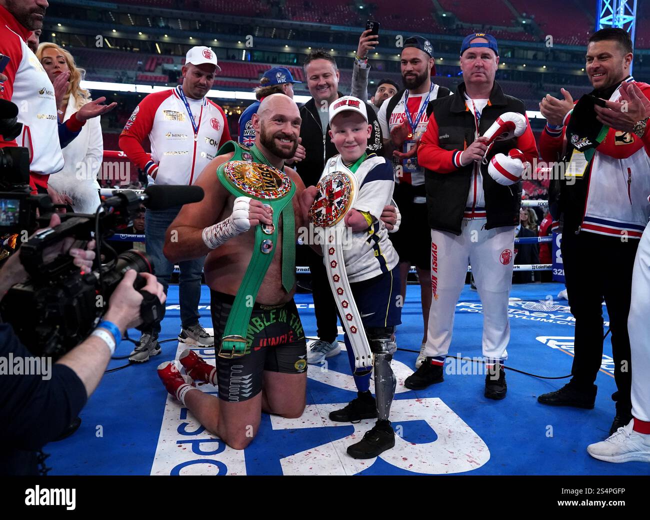 File photo dated 23042022 of Tyson Fury speaks with Marshall Janson