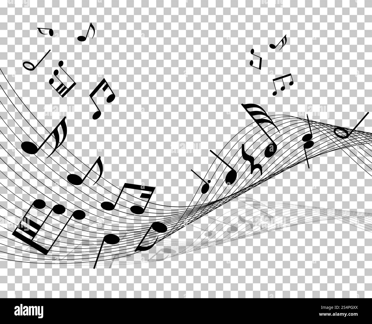 Vector Notes Design With Transparency Grid on Back. Vector Illustration ...