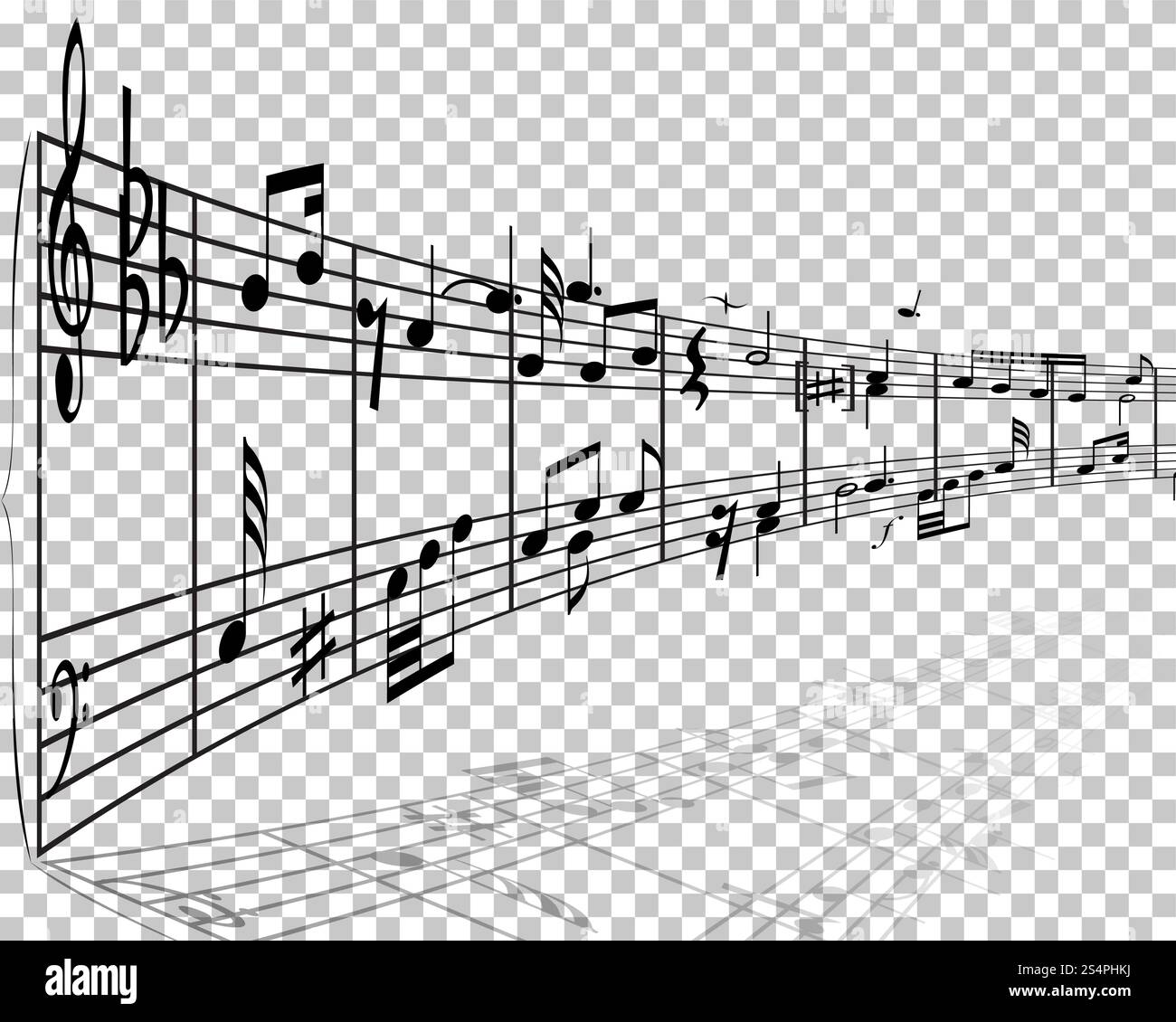 Vector Notes Design With Transparency Grid on Back. Vector Illustration ...