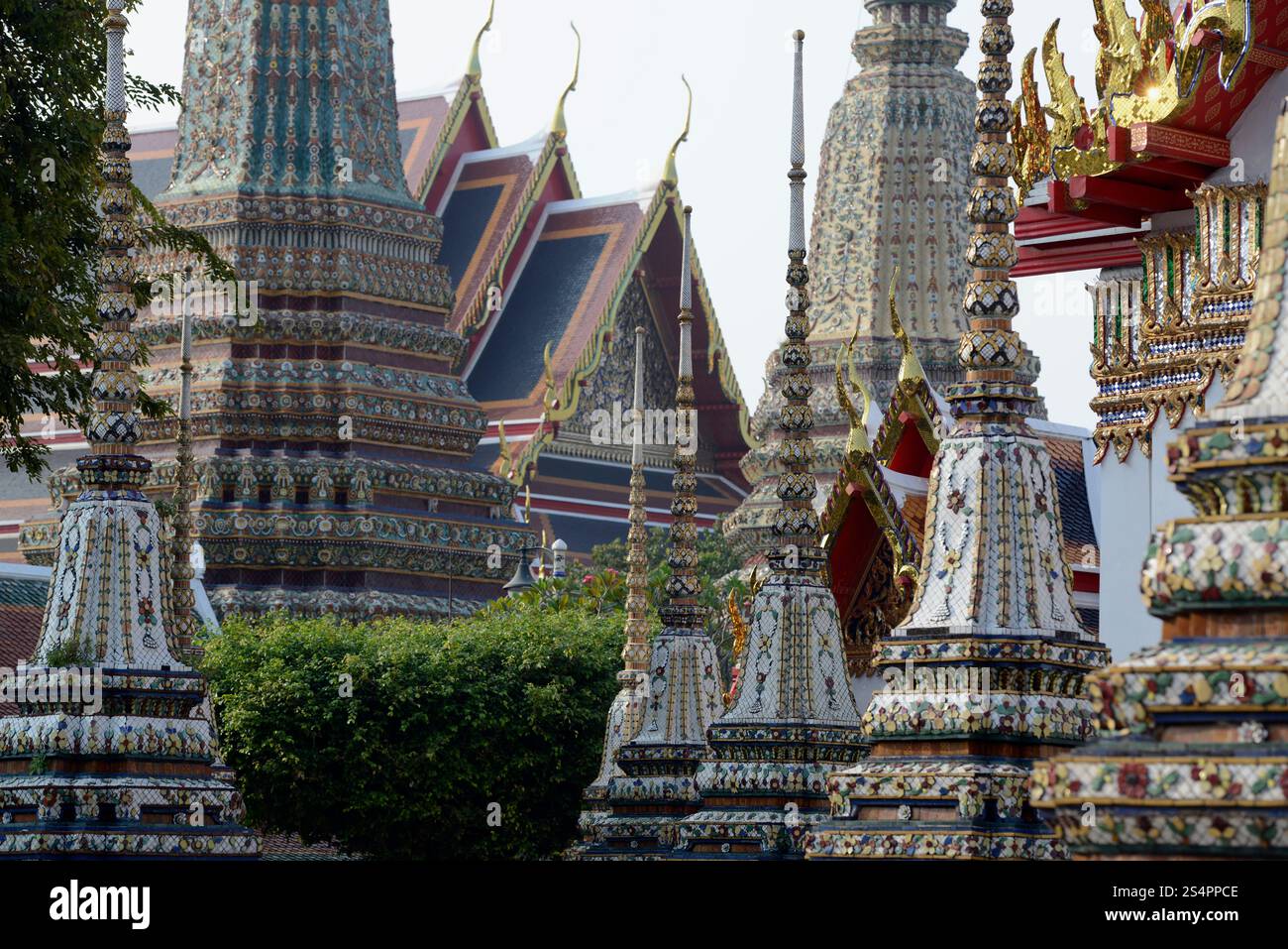 the temple of Wat Pho in the city of Bangkok in Thailand in ...