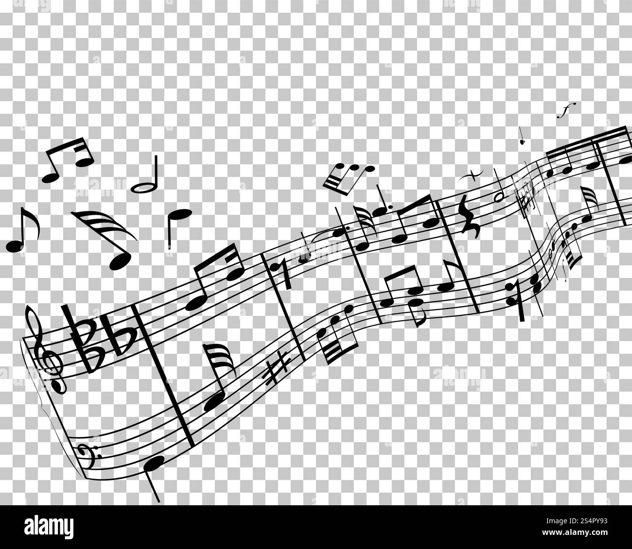 Vector Notes Design With Transparency Grid on Back. Vector Illustration ...