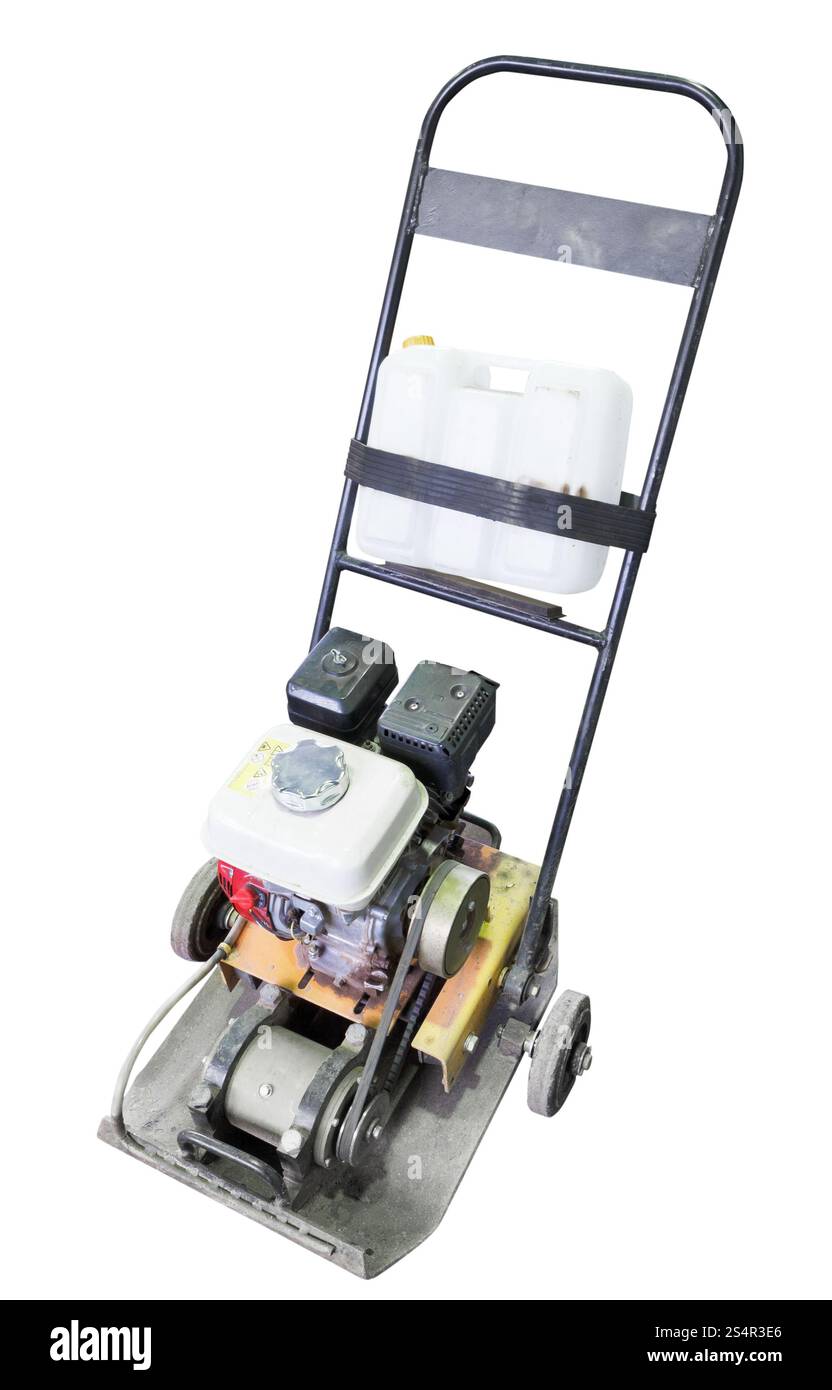 Compactor With White Background small gasoline single direction plate compactor isolated on white ...