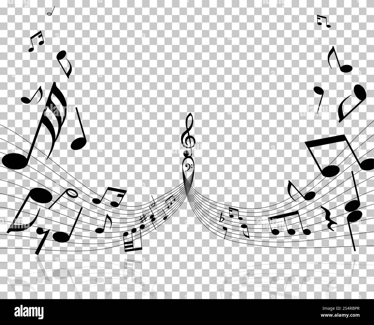 Vector Notes Design With Transparency Grid on Back. Vector Illustration ...
