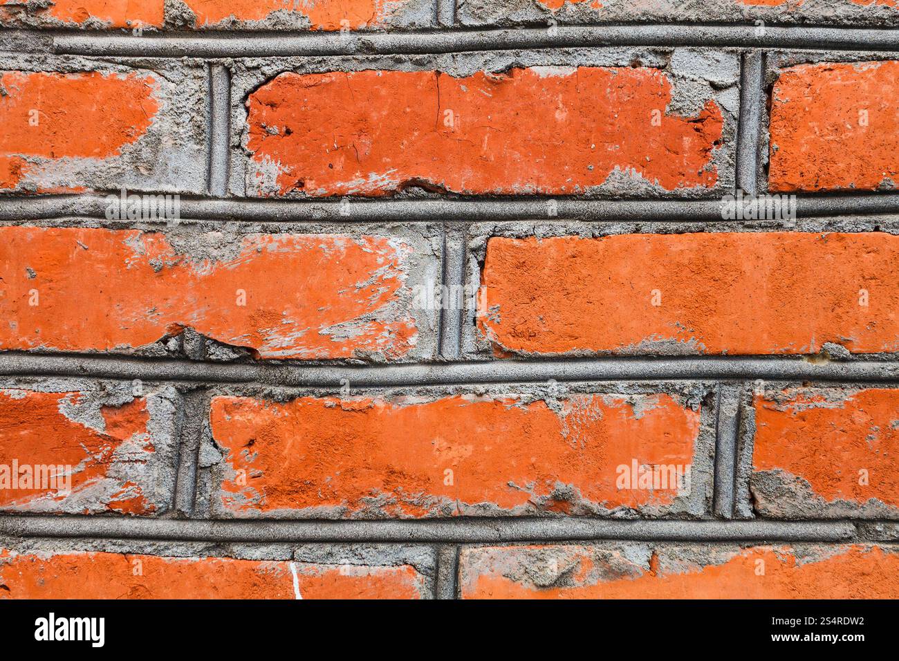 background from red brick wall with masonry joints Stock Photo - Alamy
