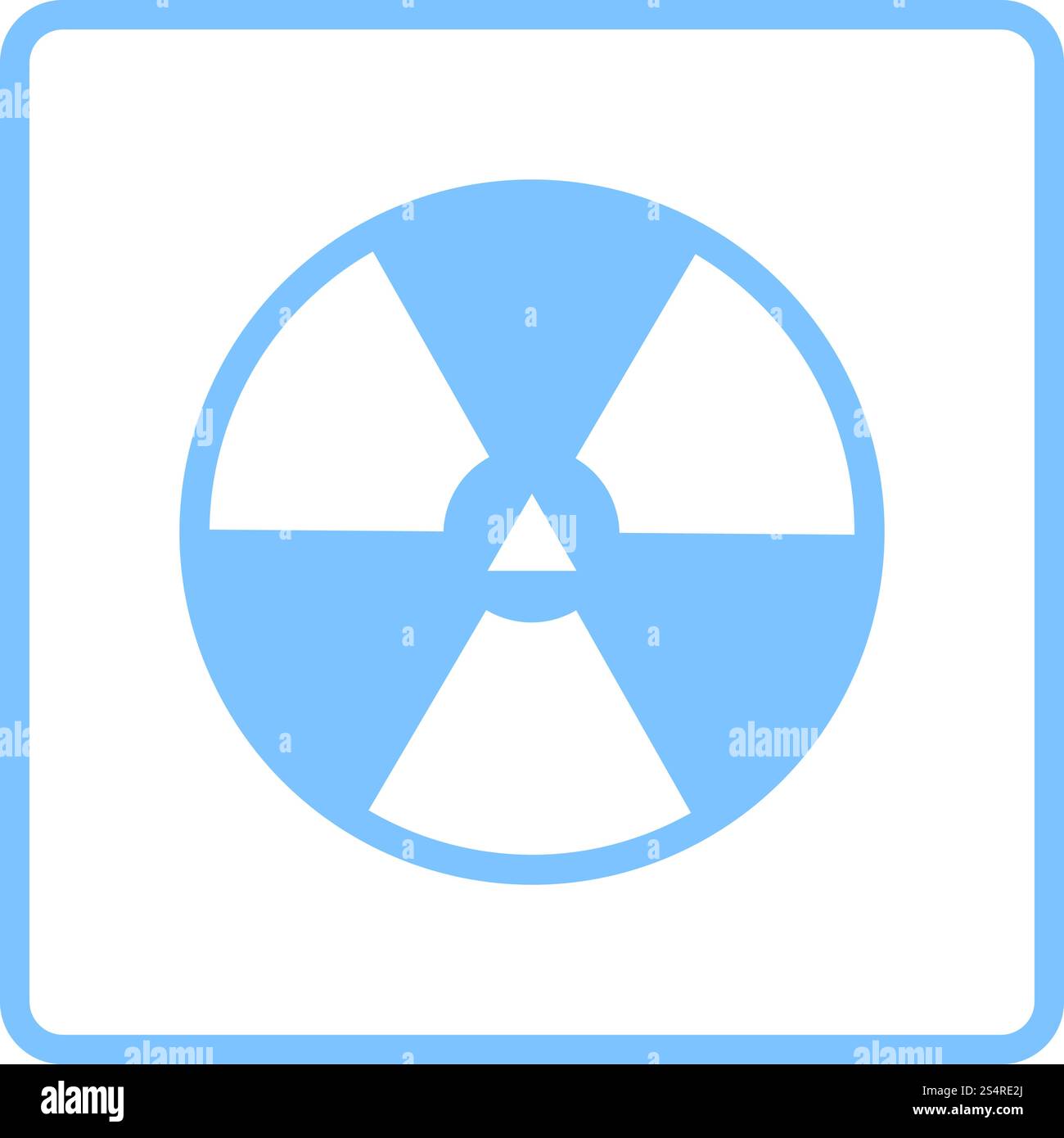 Radiation Icon. Blue Frame Design. Vector Illustration Stock Vector ...