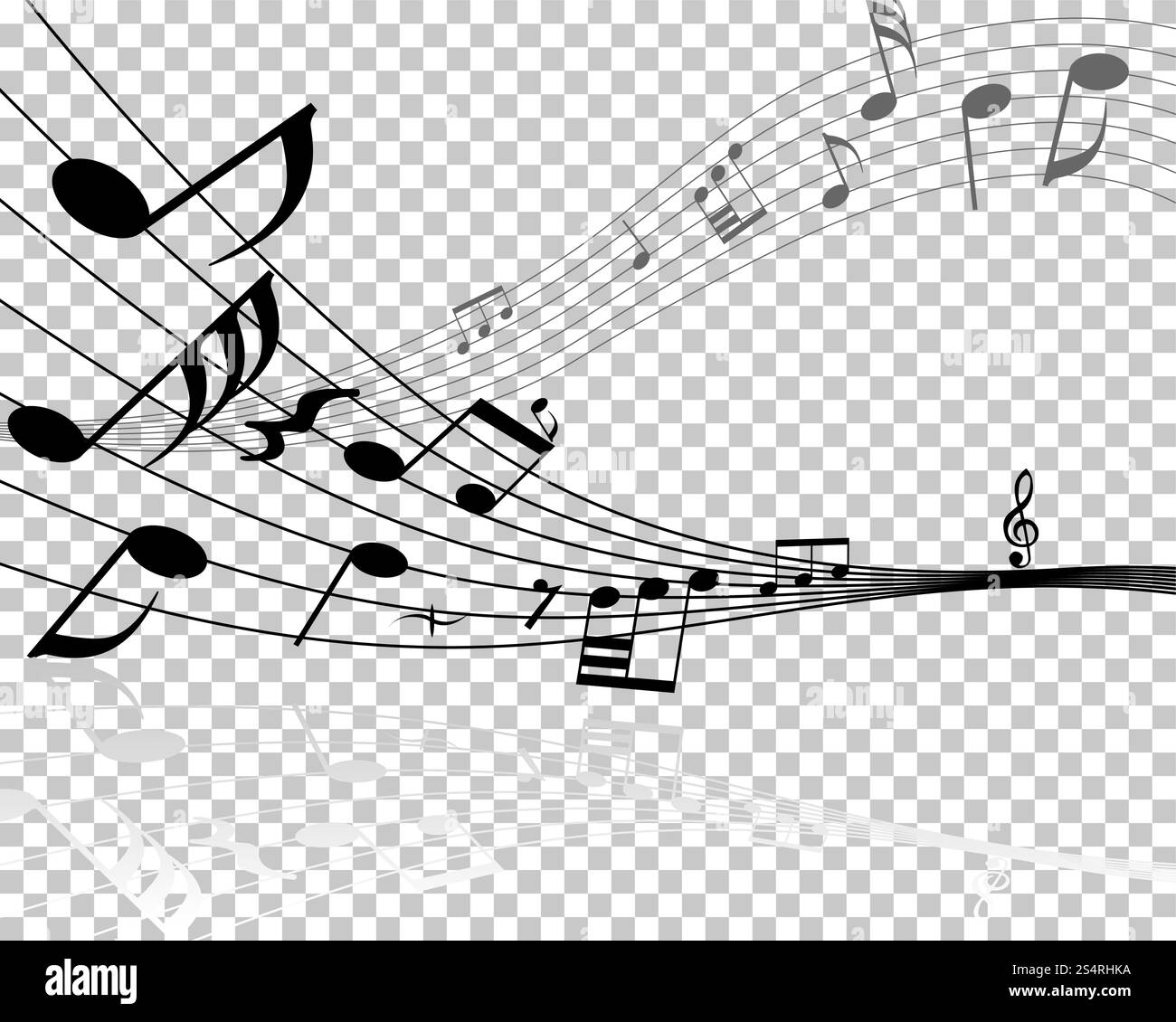 Vector Notes Design With Transparency Grid on Back. Vector Illustration ...