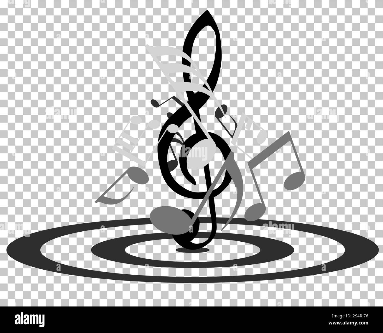 Vector Notes Design With Transparency Grid on Back. Vector Illustration ...