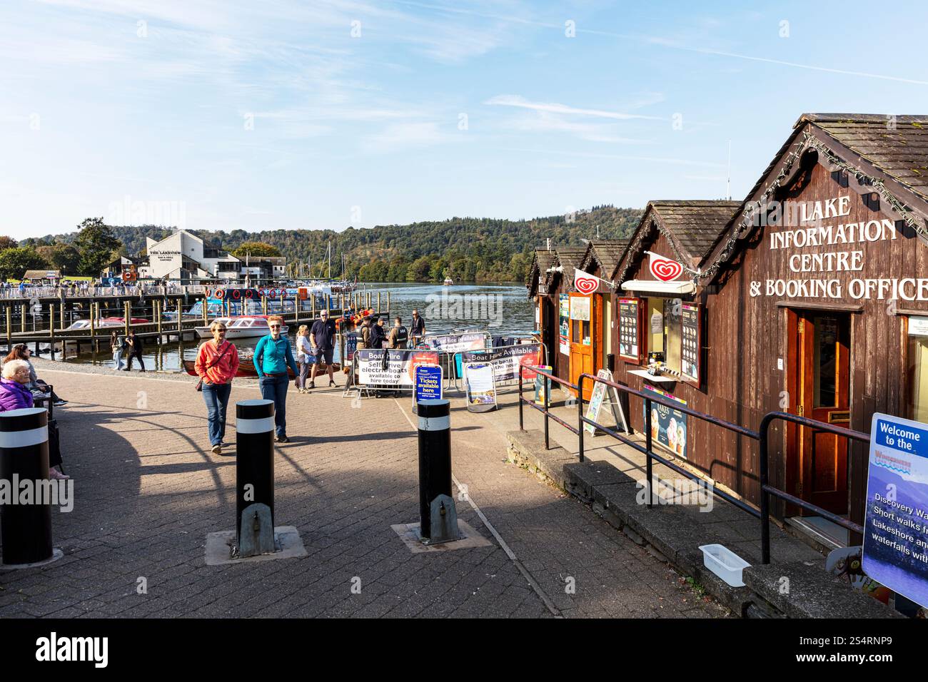 Bowness on Windermere, Lake Windermere, Cumbria, UK, England, Windermere, Windermere UK, Windermere lake, Windermere Cumbia, lake, lake district Stock Photo