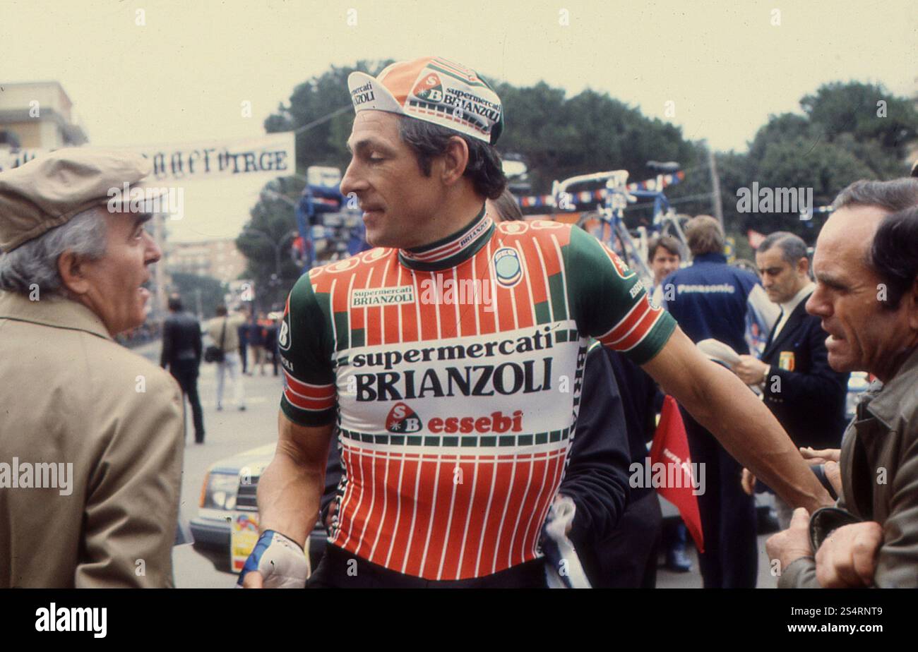 Francesco moser Banque d'images noir et blanc - Alamy