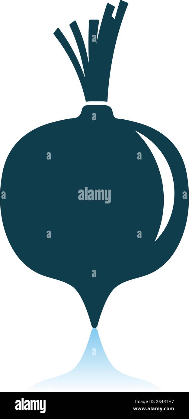 Beetroot Icon. Shadow Reflection Design. Vector Illustration Stock ...