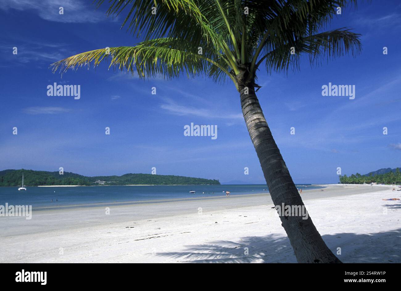 The Beach at Pantai Tanjung Rhu on the coast of Langkawi Island in the ...