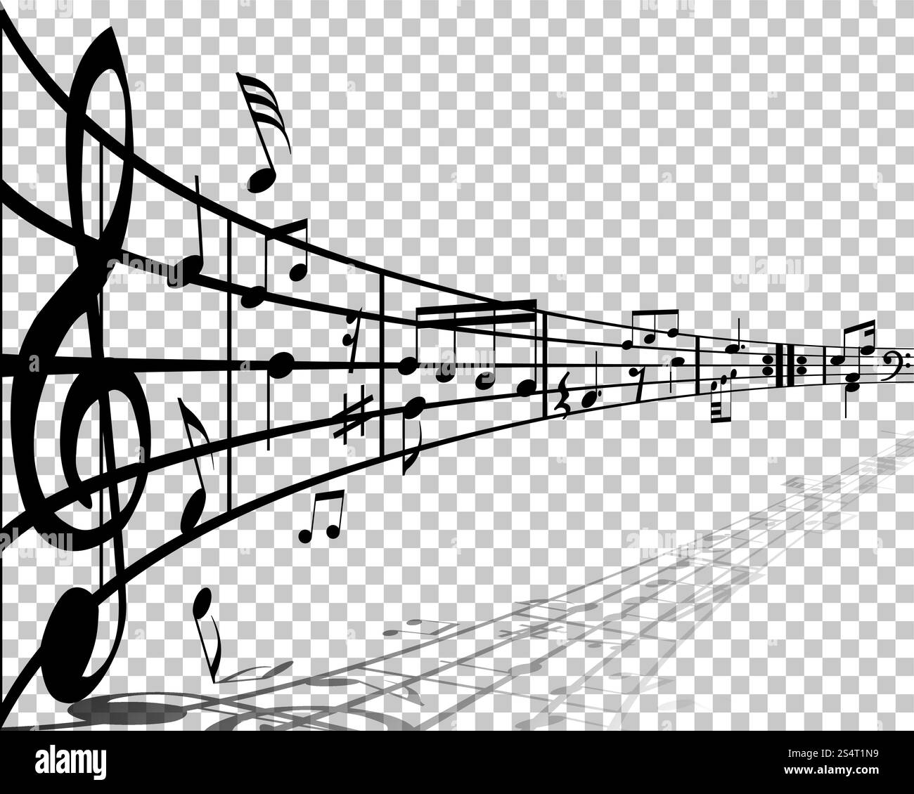 Vector Notes Design With Transparency Grid on Back. Vector Illustration ...