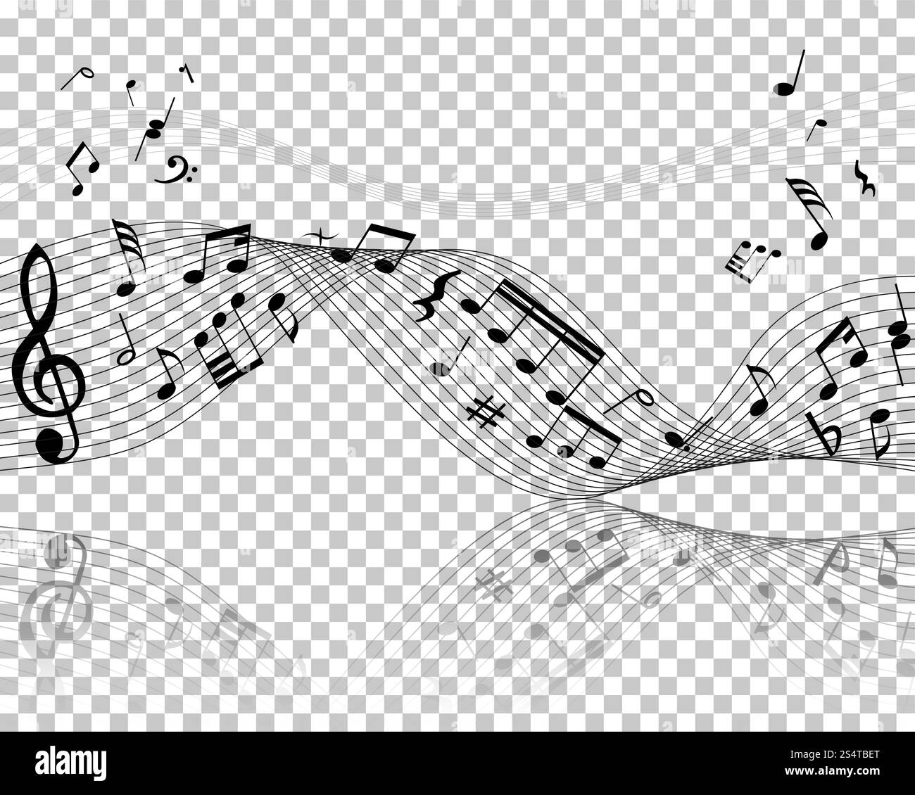 Vector Notes Design With Transparency Grid on Back. Vector Illustration ...