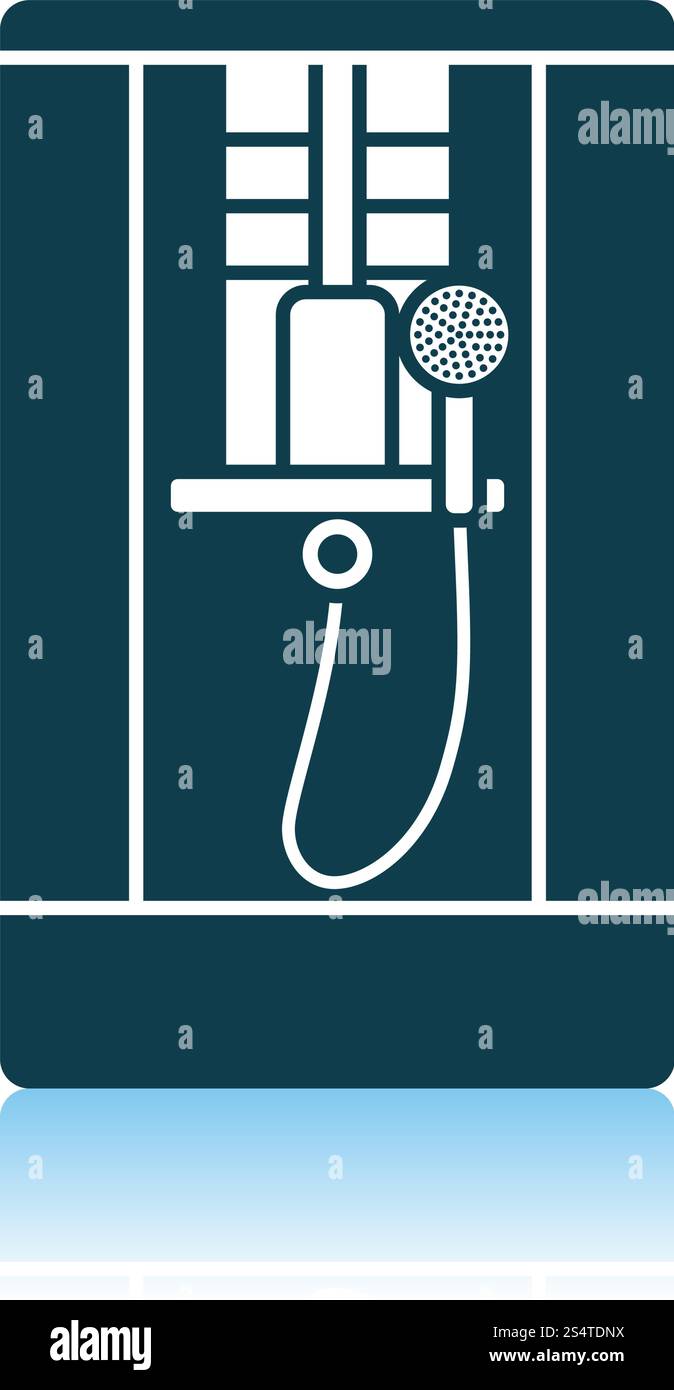 Shower Icon. Shadow Reflection Design. Vector Illustration Stock Vector ...
