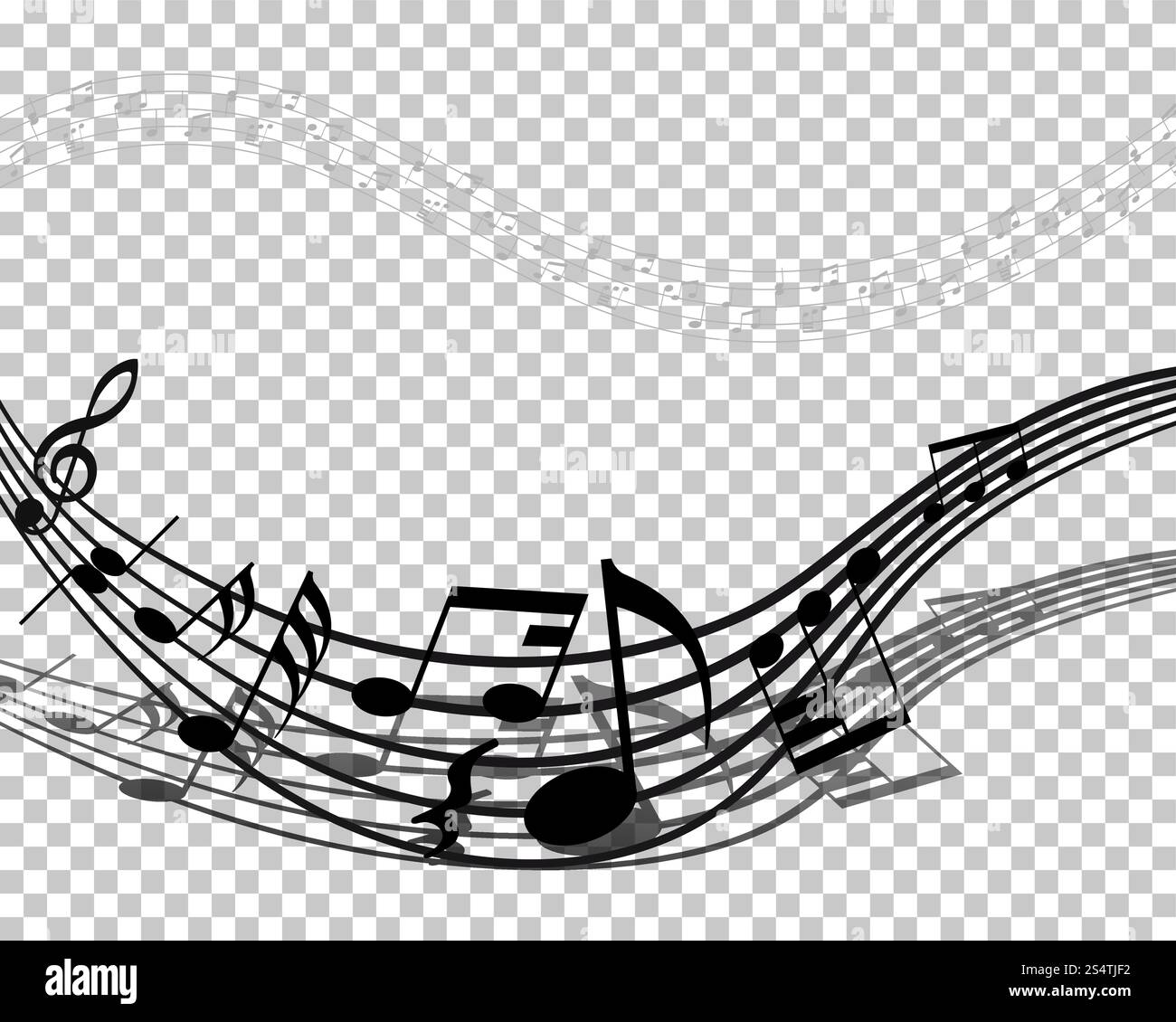 Vector Notes Design With Transparency Grid on Back. Vector Illustration ...