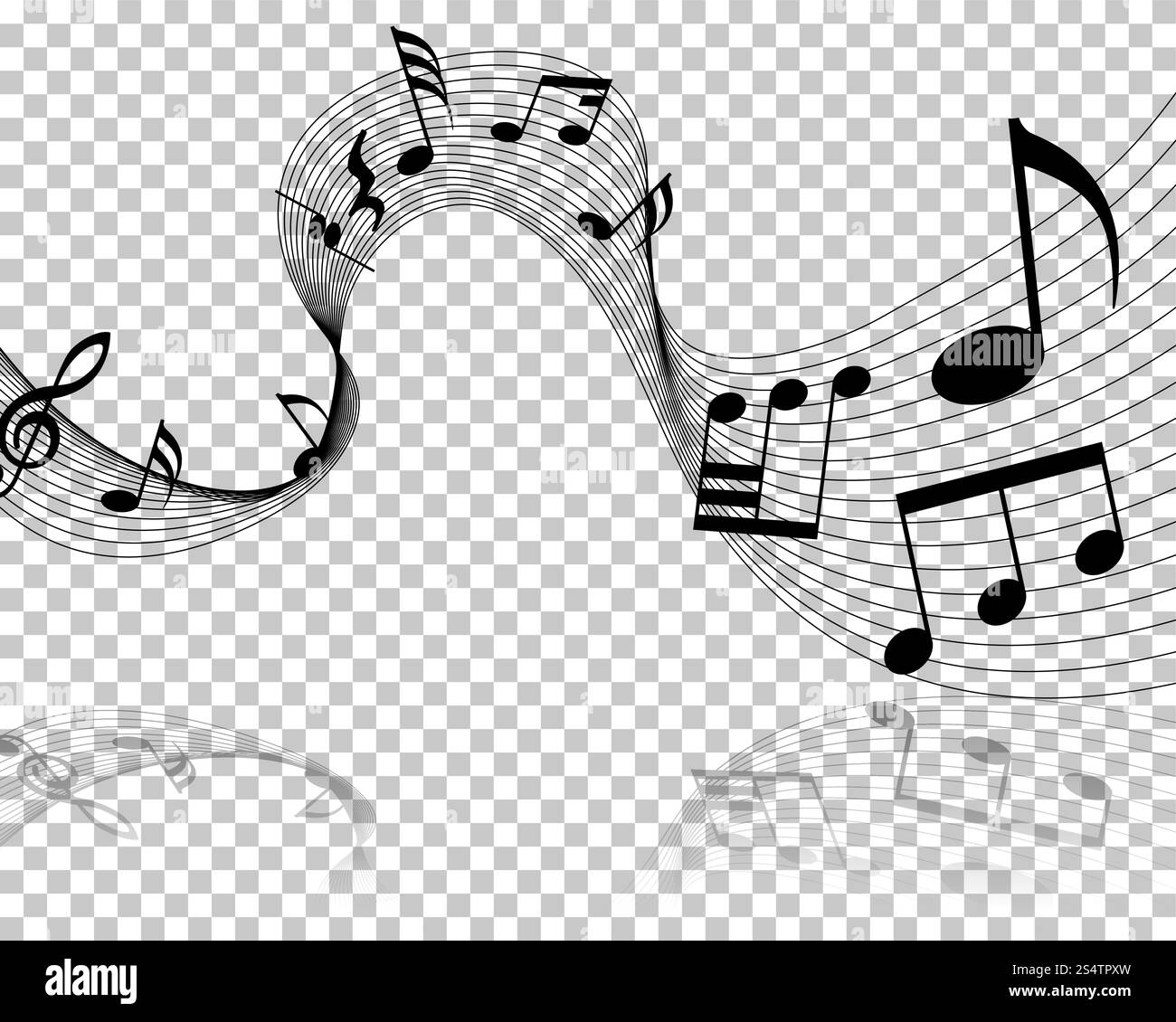Vector Notes Design With Transparency Grid on Back. Vector Illustration ...