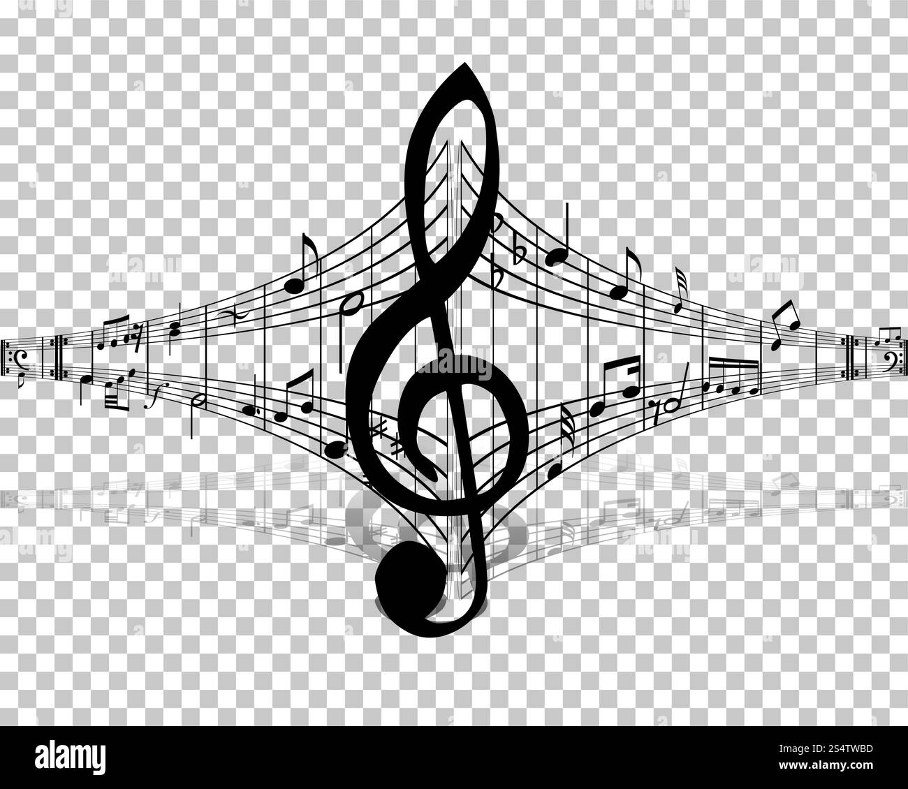 Vector Notes Design With Transparency Grid on Back. Vector Illustration ...