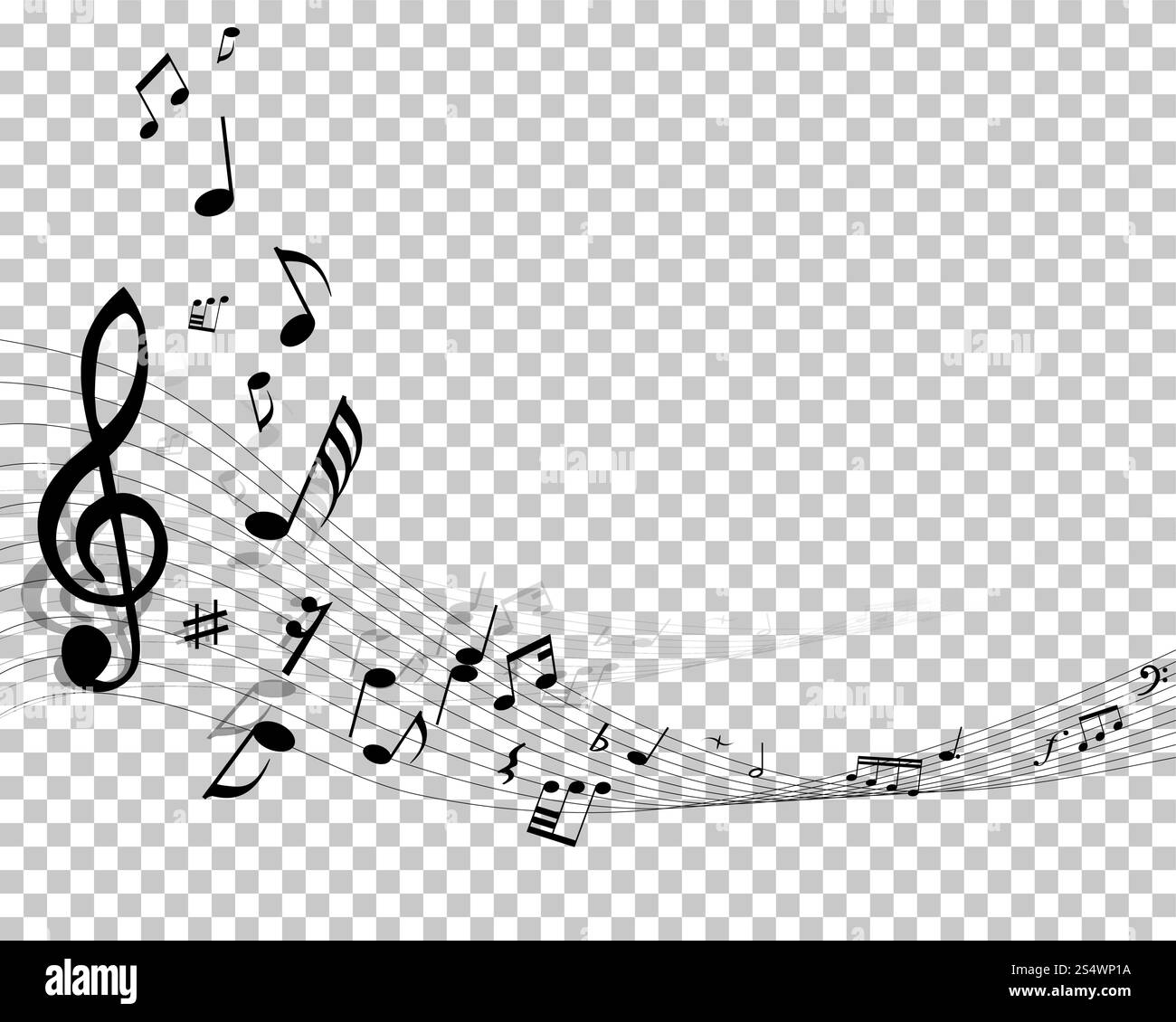 Vector Notes Design With Transparency Grid on Back. Vector Illustration ...