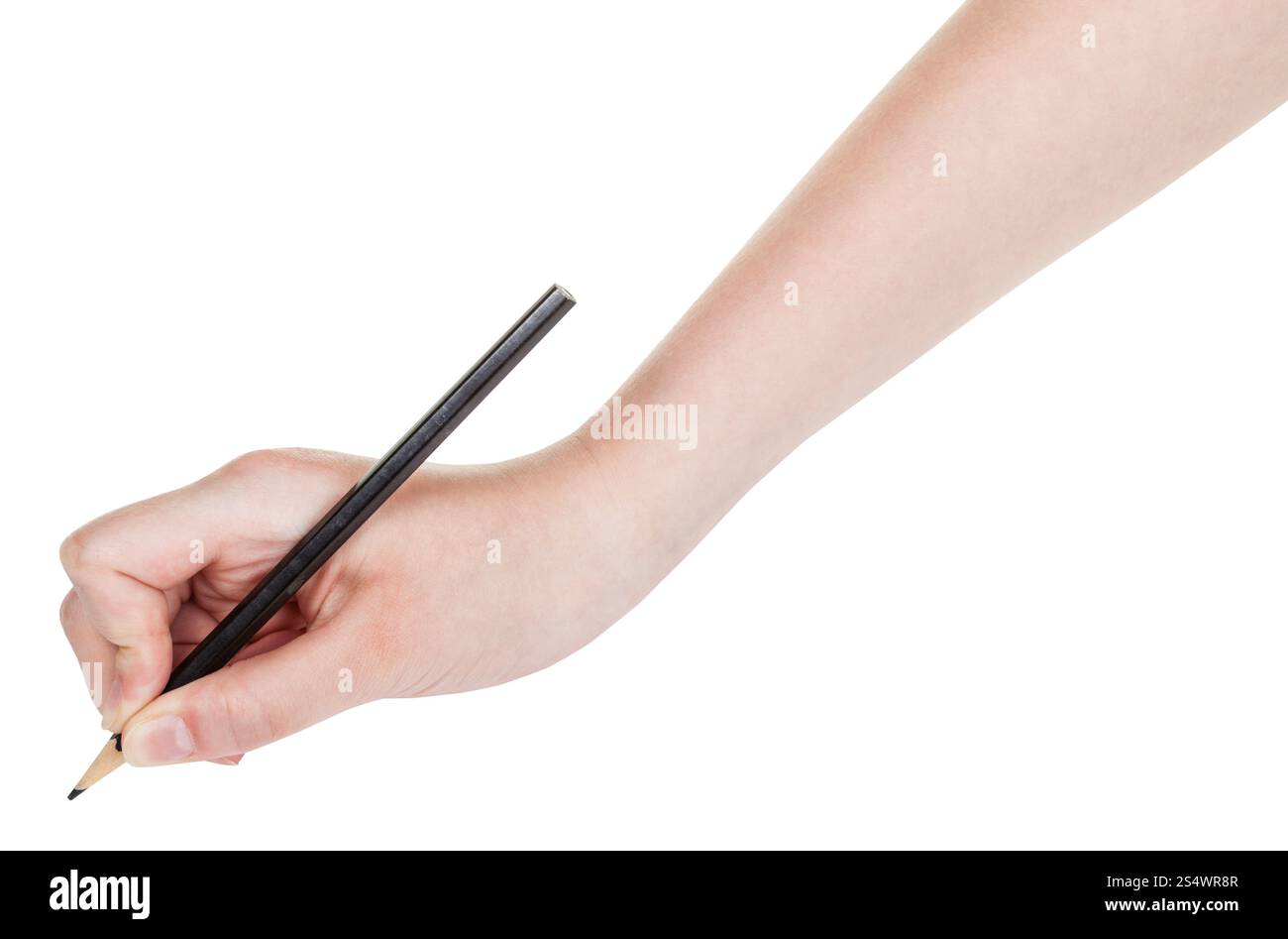 hand draws by wood black pencil isolated on white background Stock ...