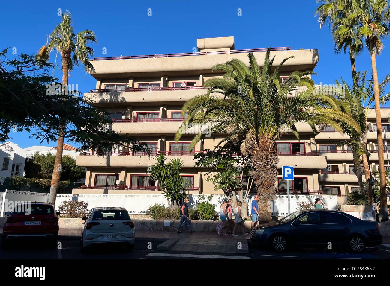 The GF Fanabe Four Star Hotel in Costa Adeje. Tenerife, Canary Islands, Spain. 11th January 2025. - Smartphone Captured Stock Image