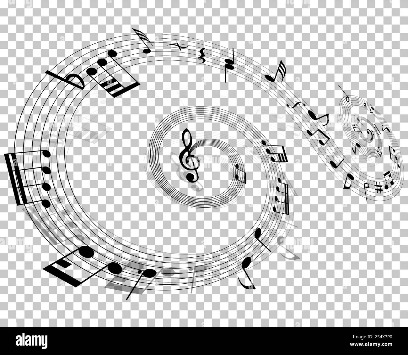 Vector Notes Design With Transparency Grid on Back. Vector Illustration ...