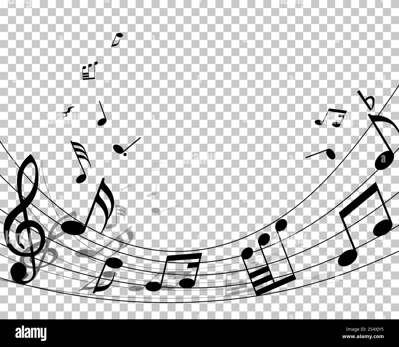 Vector Notes Design With Transparency Grid on Back. Vector Illustration ...