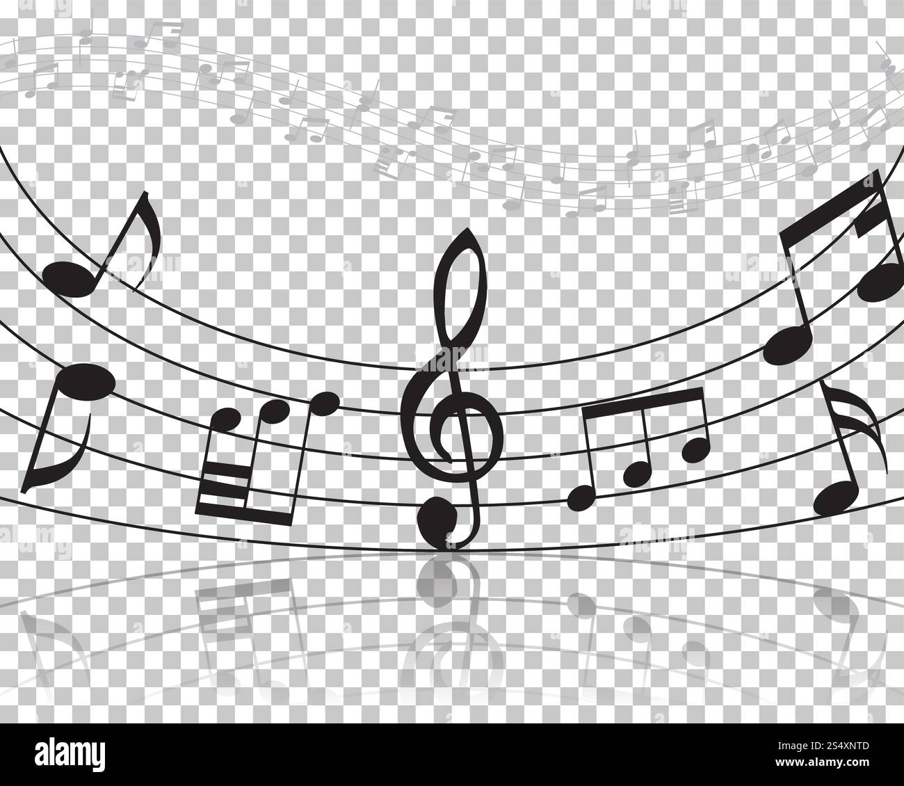 Vector Notes Design With Transparency Grid on Back. Vector Illustration ...