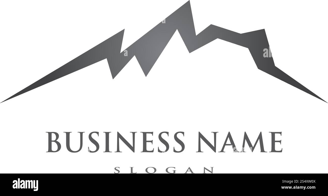 Mountain Logo Business Template Vector Stock Vector Image & Art - Alamy