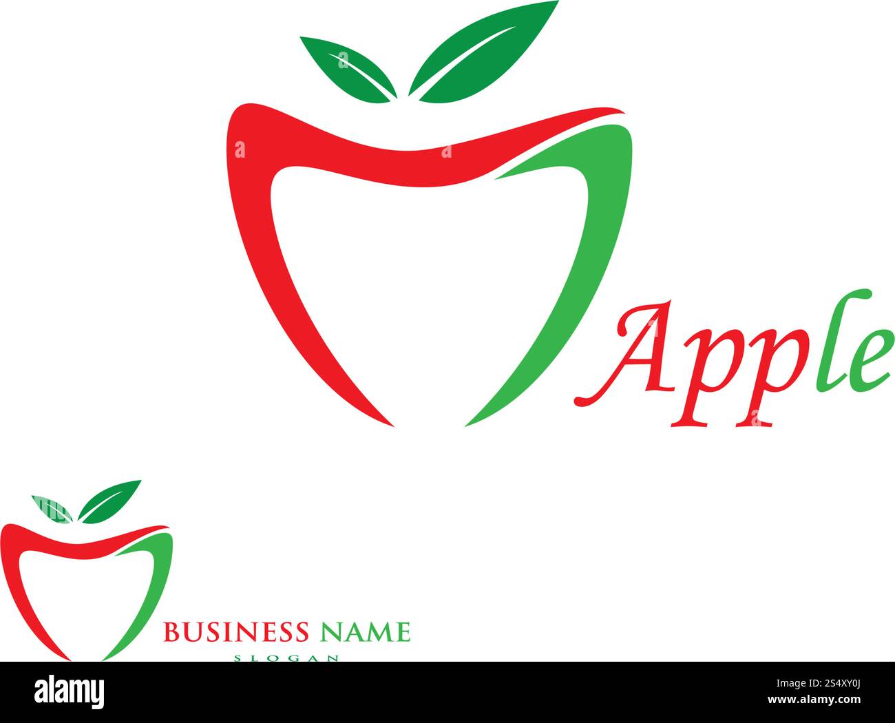 Apple logo vector illustration Stock Vector Image & Art - Alamy