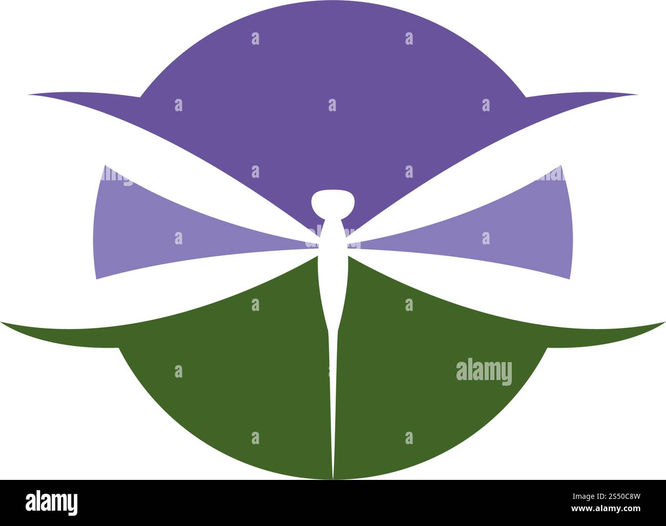 dragon fly logo icon vector Stock Vector
